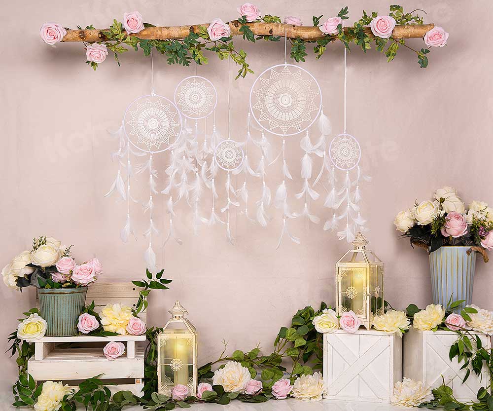 Kate Frühling / Muttertag rosa Rose Boho Hintergrund von Emetselch - Kate Backdrop.de