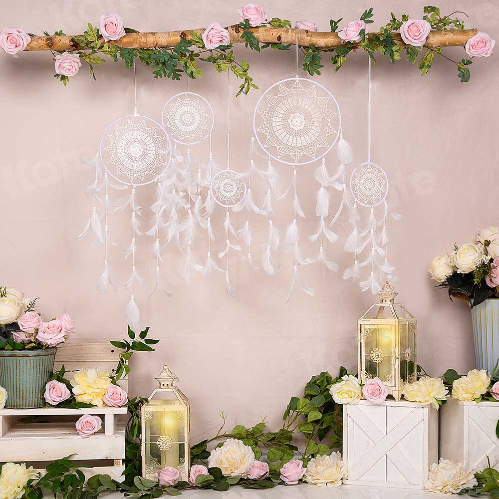 Kate Frühling / Muttertag rosa Rose Boho Hintergrund von Emetselch - Kate Backdrop.de