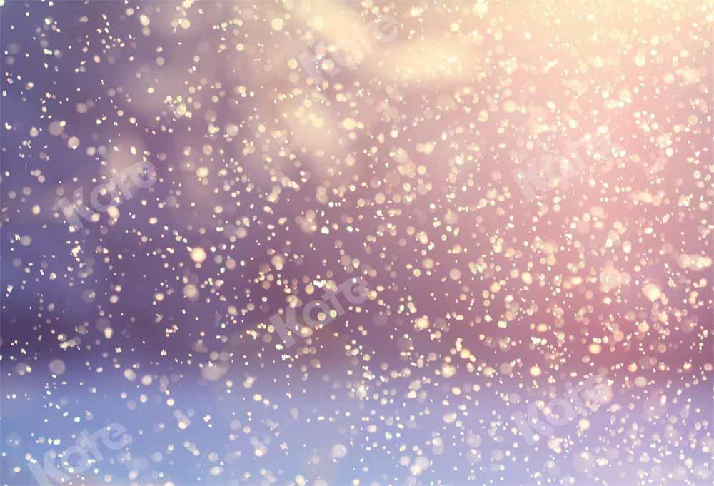 Kate Bokeh Winter Hintergrund Fallender Schnee von Chain Photography