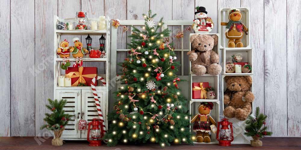 Kate Weihnachten Geschenk Regal Teddybär Hintergrund von Emetselch