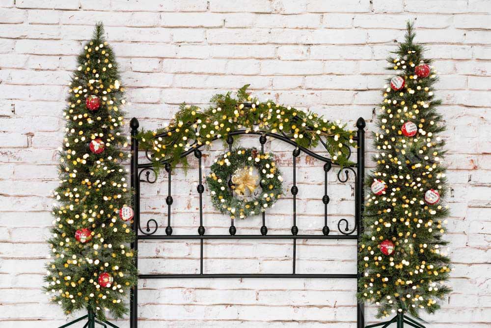 Kate Weihnachten Weihnachtsbaum Winter Hintergrund Kopfteil von Emetselch - Kate Backdrop.de