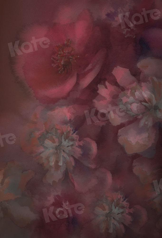 Kate Retro Blumen Boudoir Mädchen Hintergrund von GQ