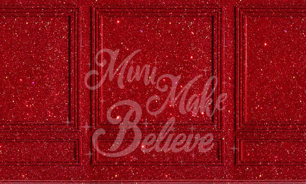 Kate Rot Glitzer Wand Hochzeit Hintergrund von Mini MakeBelieve - Kate Backdrop.de