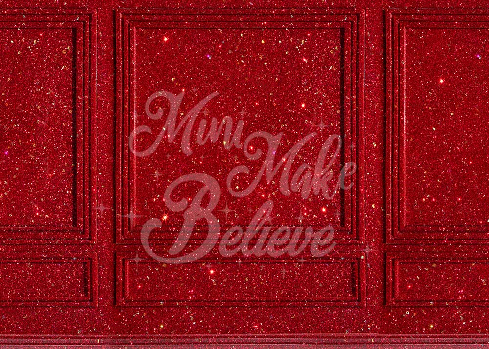Kate Rot Glitzer Wand Hochzeit Hintergrund von Mini MakeBelieve - Kate Backdrop.de