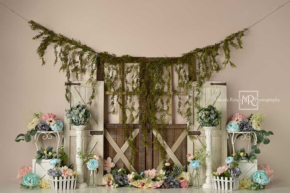Kate Tür Hintergrund Frühling Blumen von Mandy Ringe Photography - Kate Backdrop.de