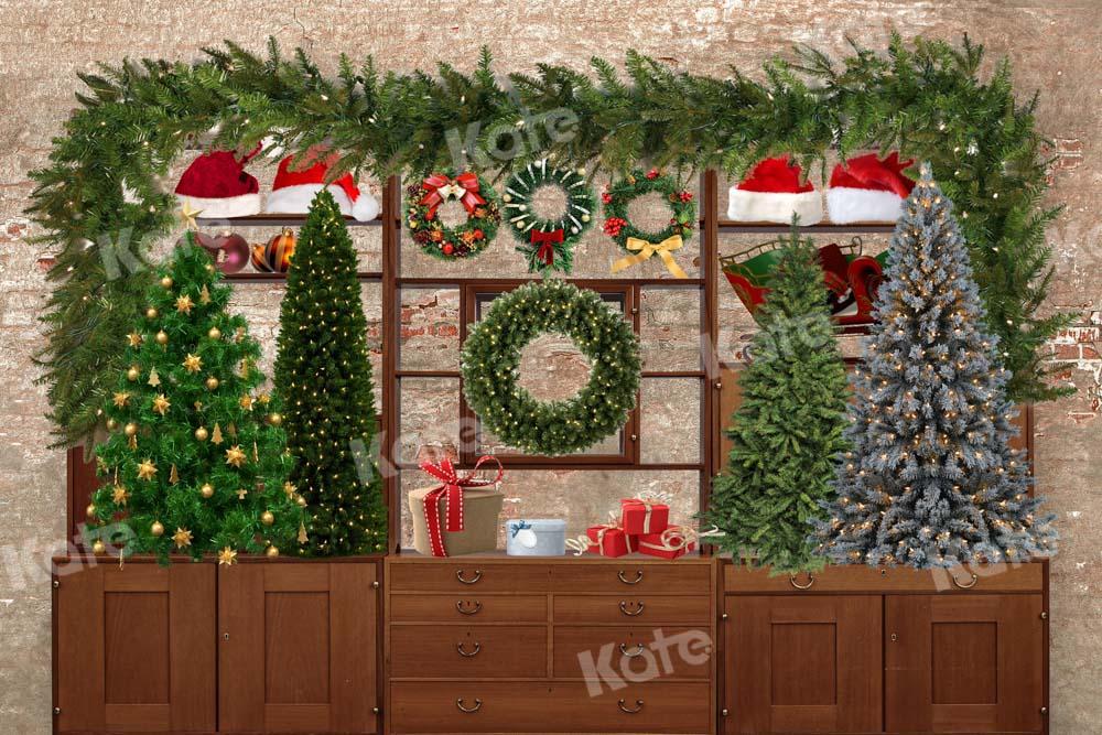 Kate Weihnachtsmann Schrank Weihnachten Hintergrund  von Chain Photography