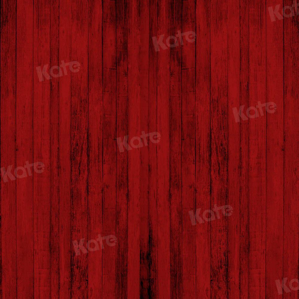 Kate Valentinstag Hintergrund Rotes Holz  von Chain Photography