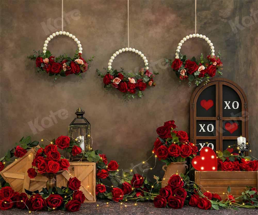 Kate Valentinstag Hintergrund Vintage Rose von Emetselch