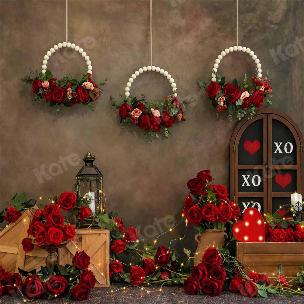 Kate Valentinstag Hintergrund Vintage Rose von Emetselch