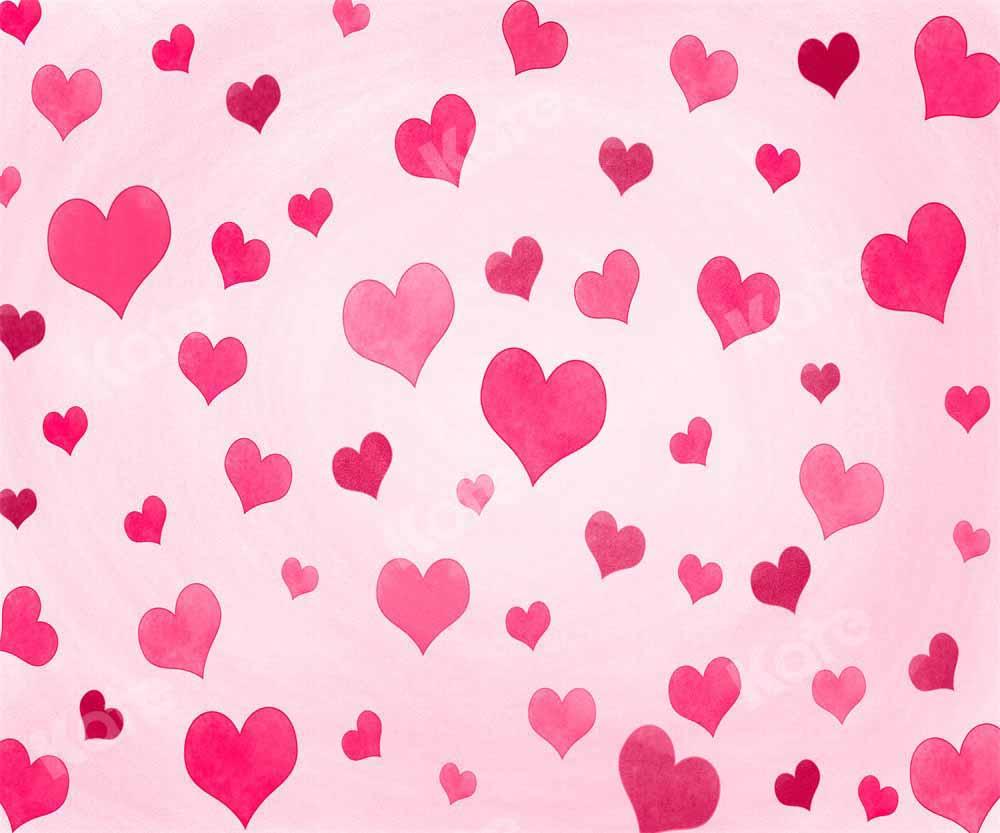 Kate Valentinstag rosa Hintergrund Liebe von Chain Photography