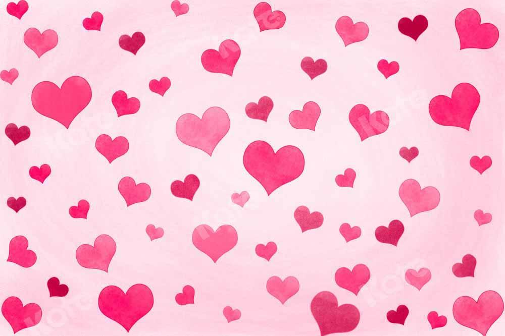 Kate Valentinstag rosa Hintergrund Liebe von Chain Photography