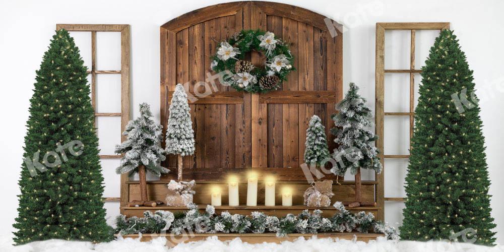 Kate Weiß Weihnachten Hintergrund Schnee von Emetselch