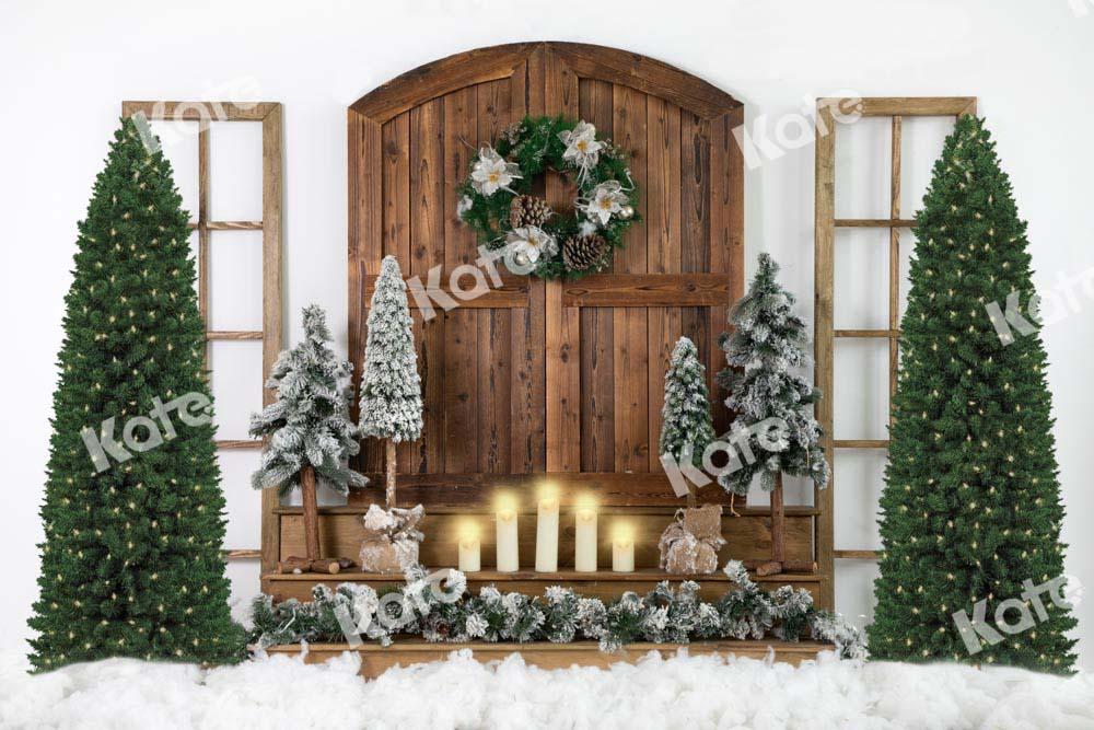 Kate Weiß Weihnachten Hintergrund Schnee von Emetselch
