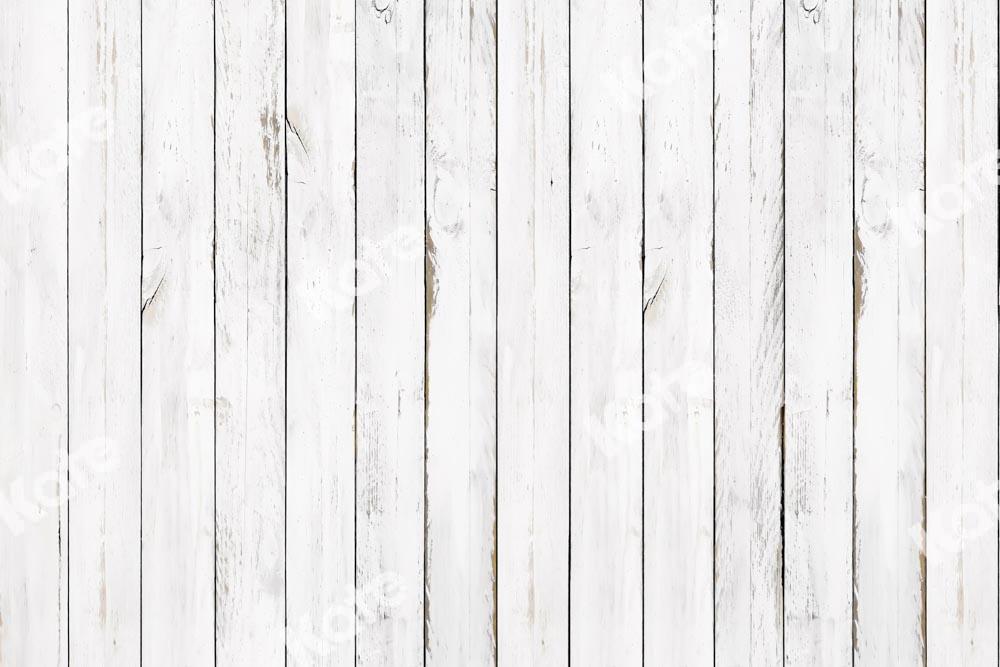 Kate Weiß Holz Hintergrund Porträt  von Kate - Kate Backdrop.de