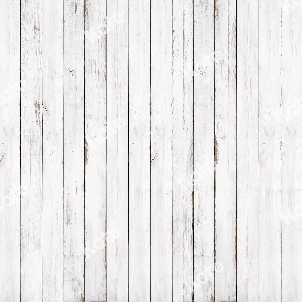 Kate Weiß Holz Hintergrund Porträt  von Kate - Kate Backdrop.de