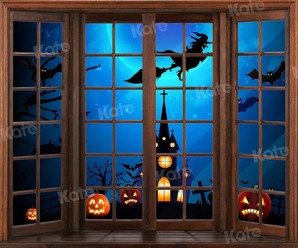 Kate Fenster Halloween Hintergrund  von Chain Photography