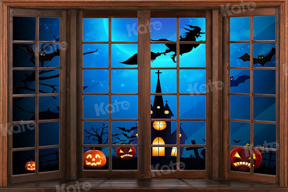 Kate Fenster Halloween Hintergrund  von Chain Photography