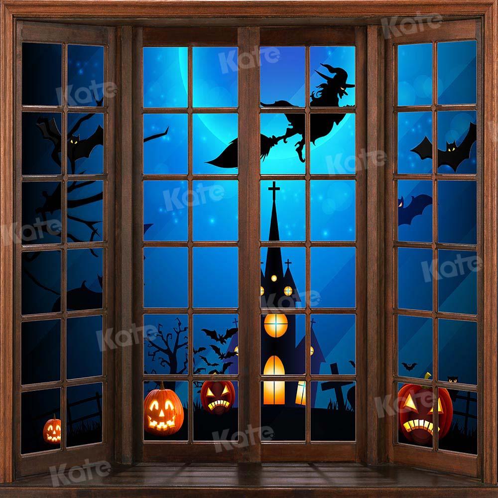 Kate Fenster Halloween Hintergrund  von Chain Photography