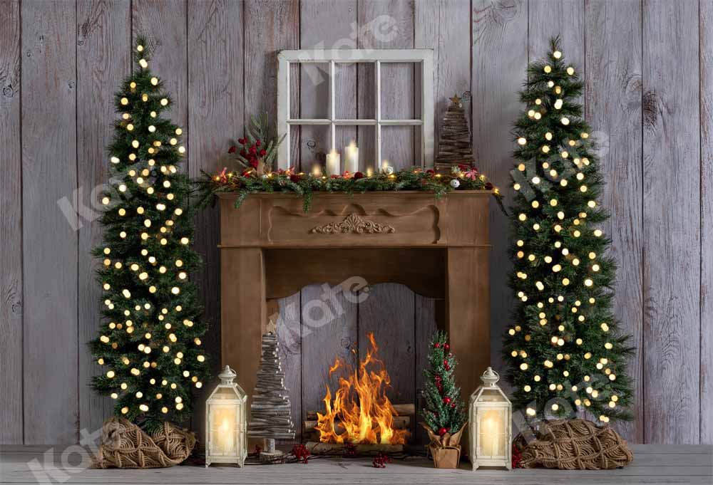 Kate Winter Weihnachten Kamin Hintergrund von Emetselch