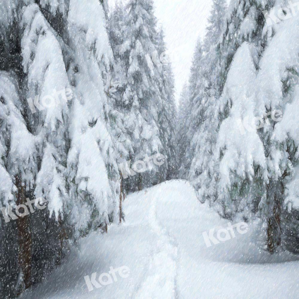 Kate Winter Schnee Hintergrund Wald