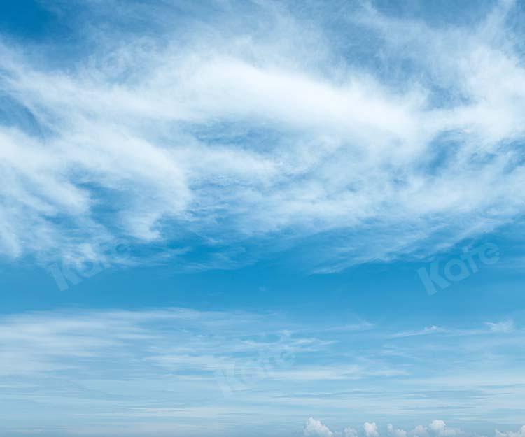 Kate Landschaft Sommer blauer Himmel weiße Wolken Hintergrund von Kate