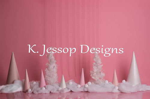 Kate Winter  rosa Hintergrund entworfen von Keerstan Photography - Kate Backdrop.de