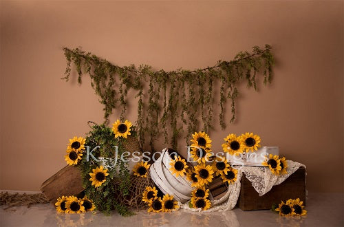 Kate Sonnenblumen  Liebe  Hintergrund entworfen von Keerstan Photography - Kate Backdrop.de