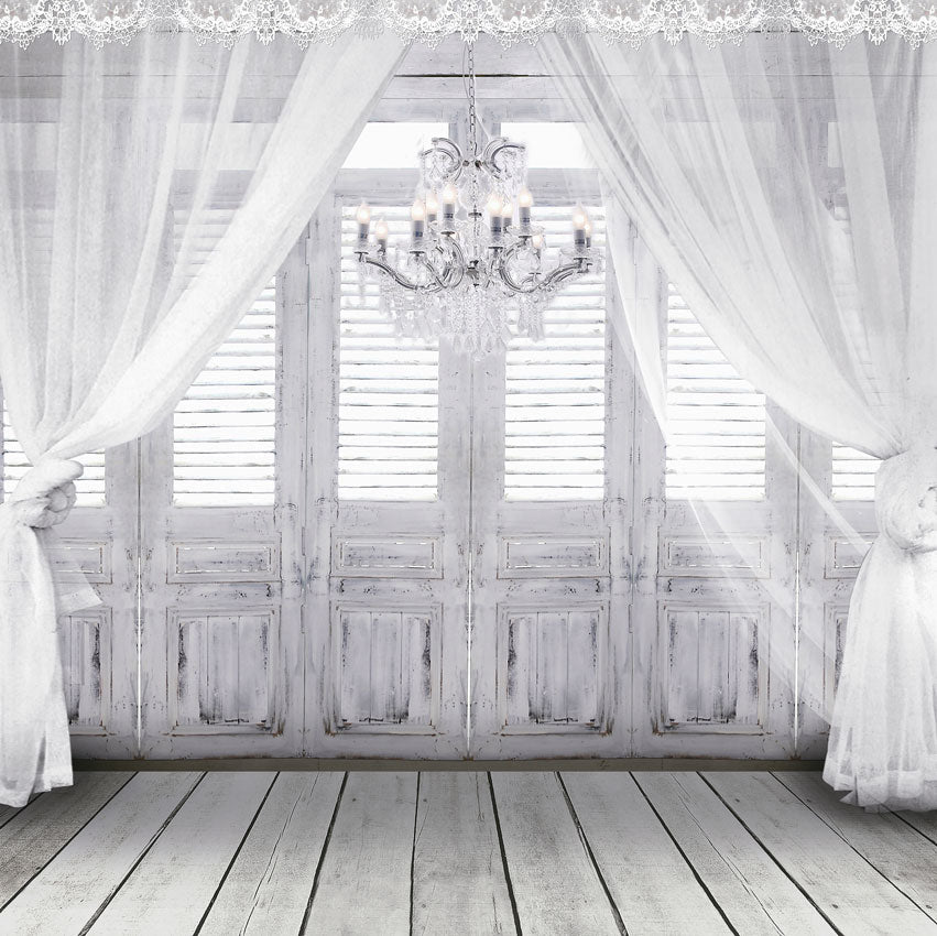 Kate Hochzeit weißer Zwischen wand Fotografie neugeborener Hintergrund Fenster - Kate Backdrop.de