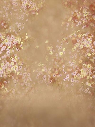 Katebackdrop：Kate Brown Shivering Flower Background Cotton Backdrop For Children