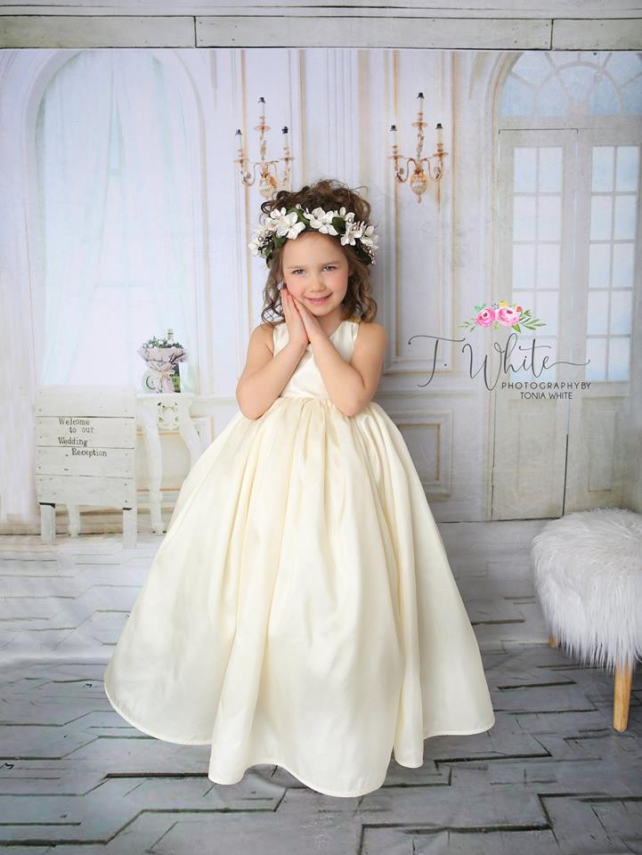 Kate Elegant White Doors Windows-Hintergrund mit Boden - Kate Backdrop.de