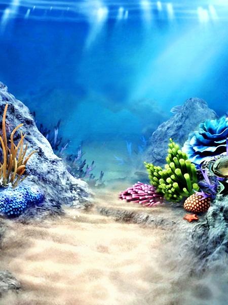 Katebackdrop：Kate the underwater world Water Backdrop Newborn/Children