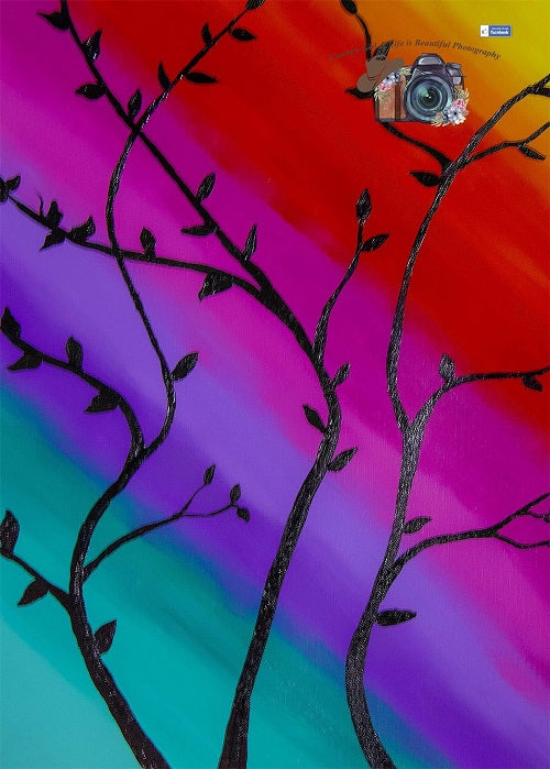 Kate Regenbogenbaum Sommer  Hintergrund Entworfen von Leann West