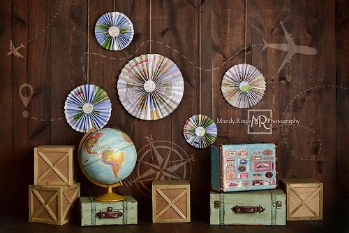 Kate Reise um die Welt Hintergrund Entworfen von Mandy Ringe Photography - Kate Backdrop.de