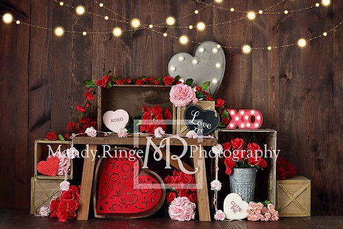 Kate Valentinstagskisten Beleuchtung  hintergrund für Fotografie Entworfen durch Mandy Ringe Photography - Kate Backdrop.de