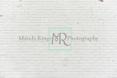 Kate Unebener weißer Ziegelstein hintergrund für Fotografie Entworfen Mandy Ringe  Photography