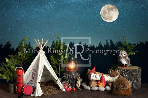 Camping bei Nacht Kinder