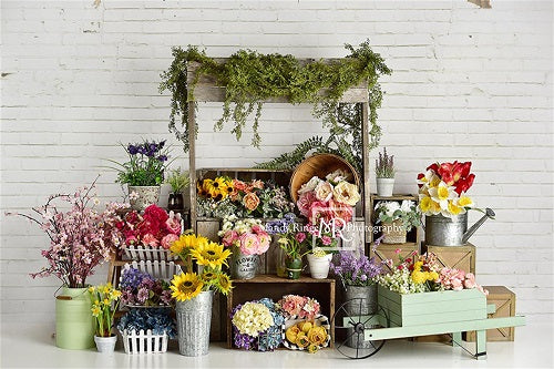 Kate Frühling Blumen Ständer Hintergrund entworfen von Mandy Photography - Kate Backdrop.de