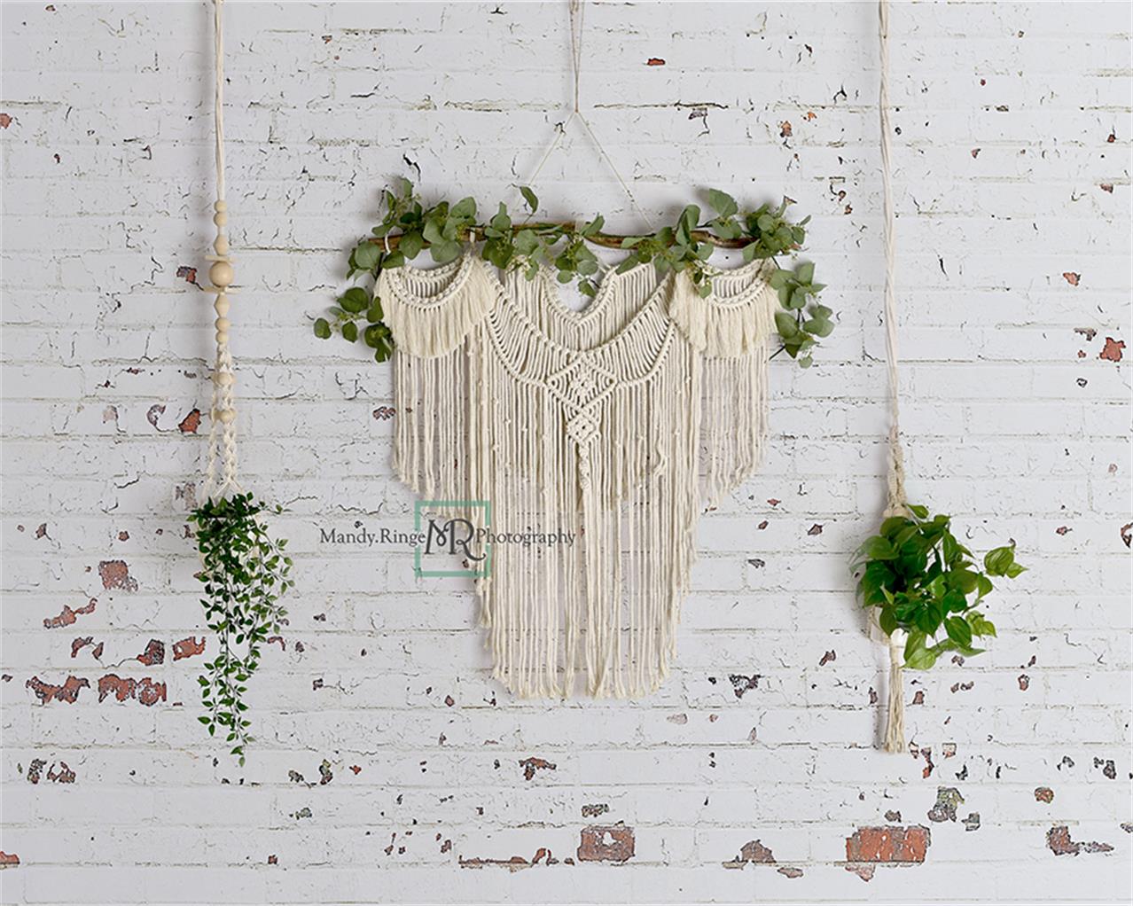 Kate einfach Boho Macrame Mauer Hintergrund Entworfen von Mandy Ringe Photography