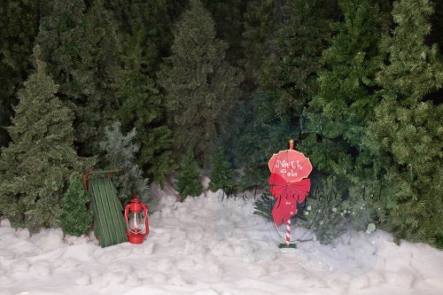 Kate Norden Pole Zauber Weihnachten Hintergrund zum Fotografie Entworfen von Jenna Onyia