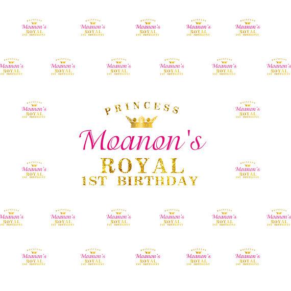 Katebackdrop：Kate Princess Royal Birthday Banner Photography Backdrops Custom Step and Repeat