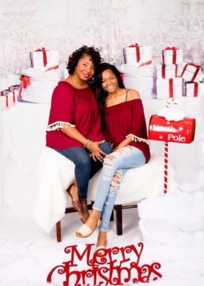 Katebackdrop：Kate Christmas Gift And Snow Tree Backdrops