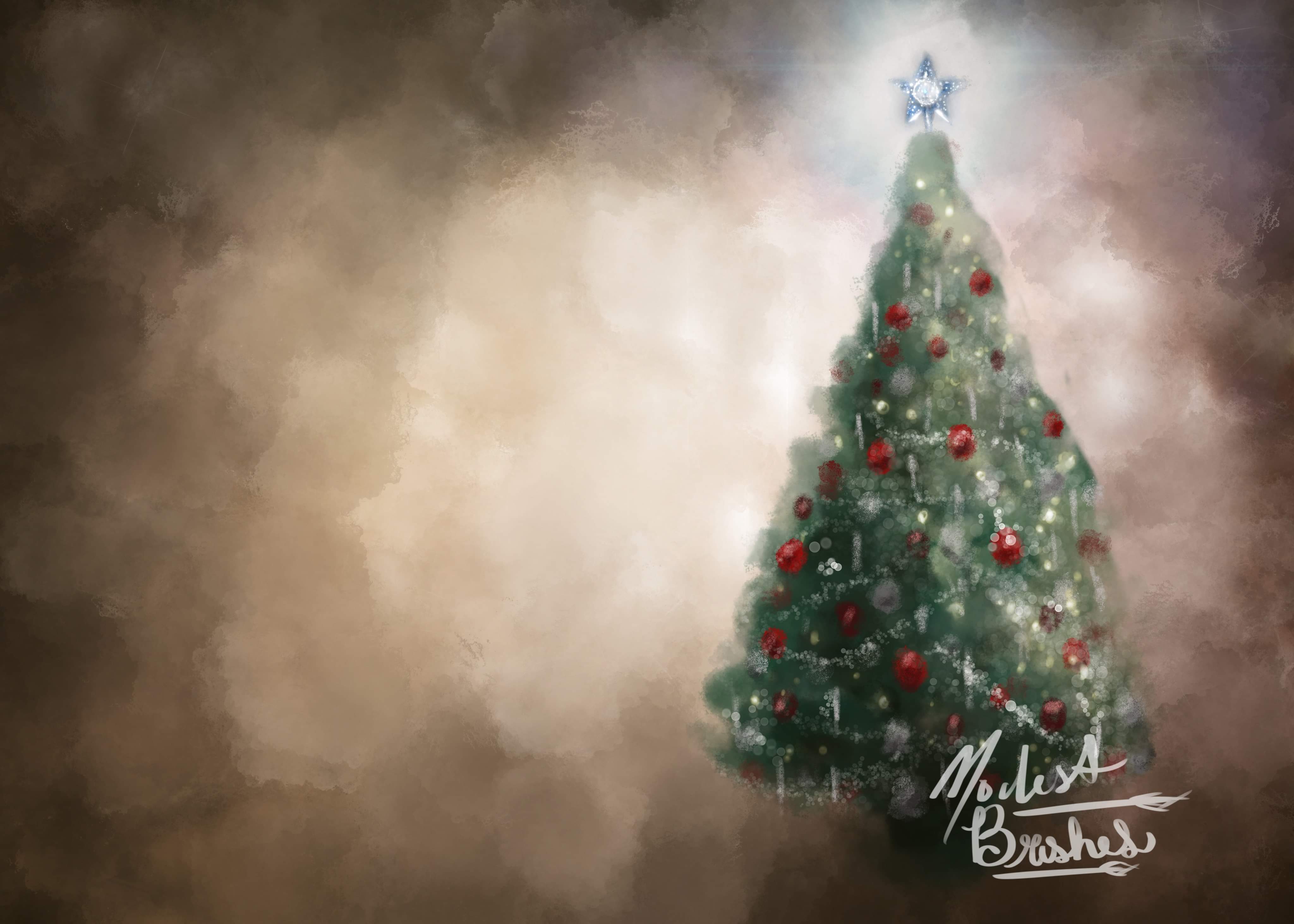 Rustikal Weihnachten Von Braun Hintergrund