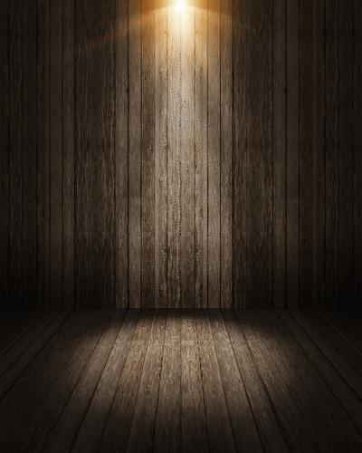 Katebackdrop：Kate Wood Wall Light Wooden Wall Floor Photography Backdrops