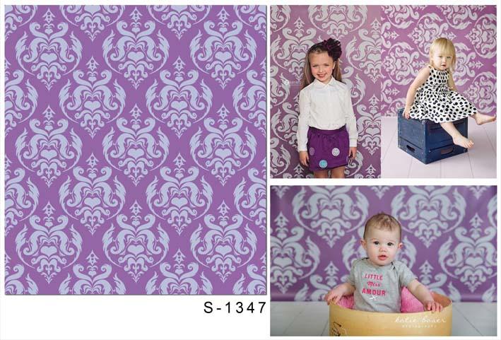 Katebackdrop：Kate Victorian Printed Purple Patterns Backdrop Photography
