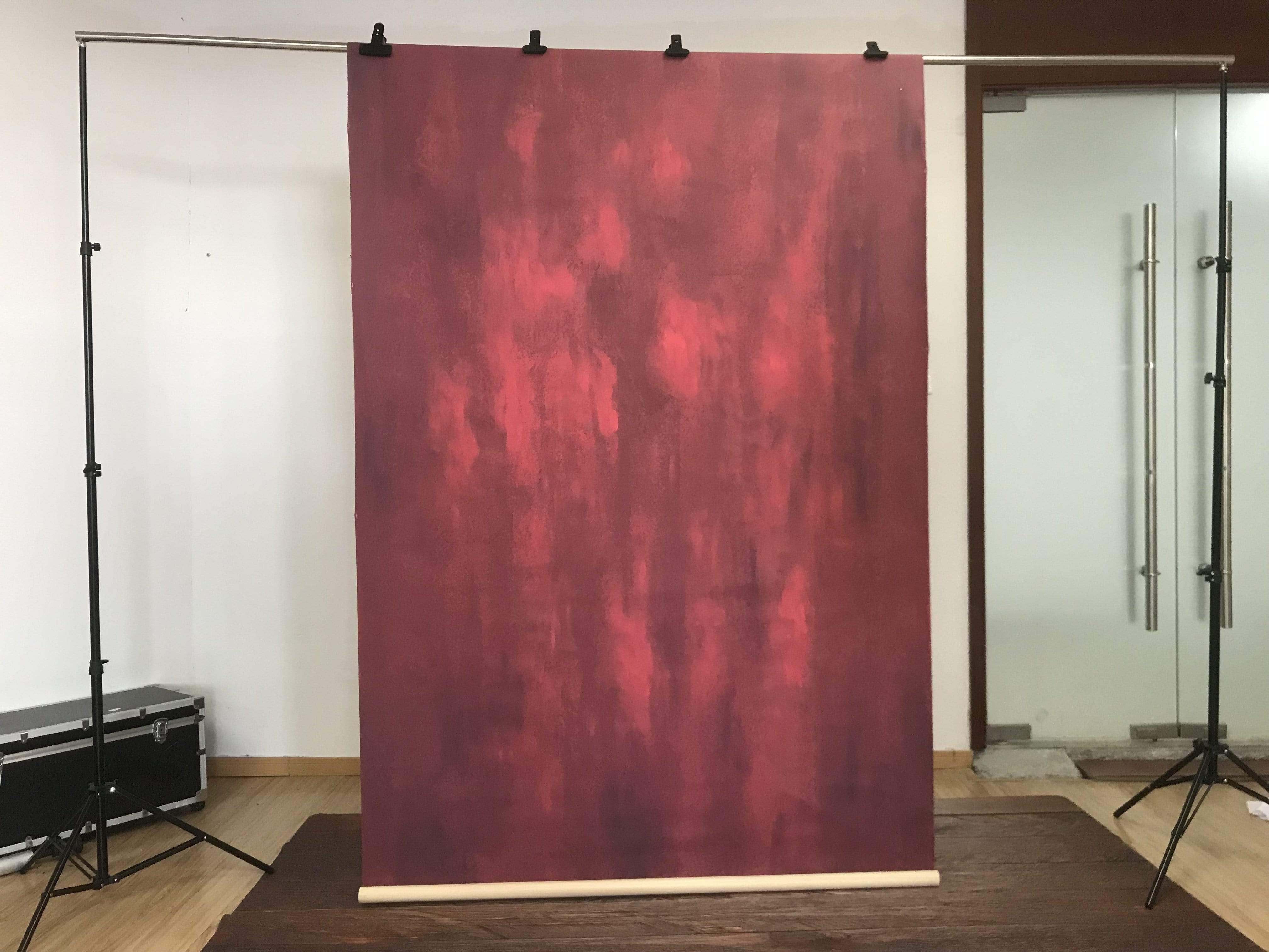 Kate handgemalte abstrakte Beschaffenheits-rote Farbhintergründe - Kate Backdrop.de