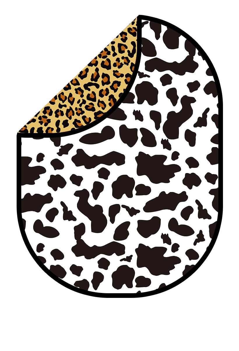 Kate Goldener Leopard/Schwarz-weiße Flecken Zusammenklappbare Hintergrund-Kulisse Fotografie 5X6.5ft(1.5x2m) - Kate Backdrop.de
