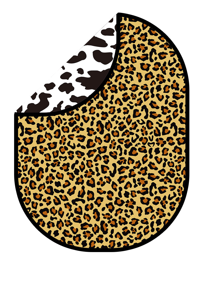 Kate Goldener Leopard/Schwarz-weiße Flecken Zusammenklappbare Hintergrund-Kulisse Fotografie 5X6.5ft(1.5x2m) - Kate Backdrop.de