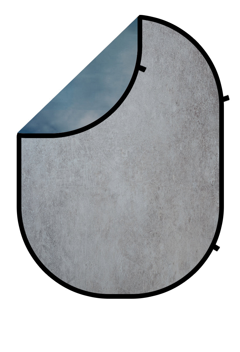 Kate Blau gemischt Grau/Grau Zusammenklappbarer Hintergrund Fotografie 5X6.5ft(1.5x2m) - Kate Backdrop.de