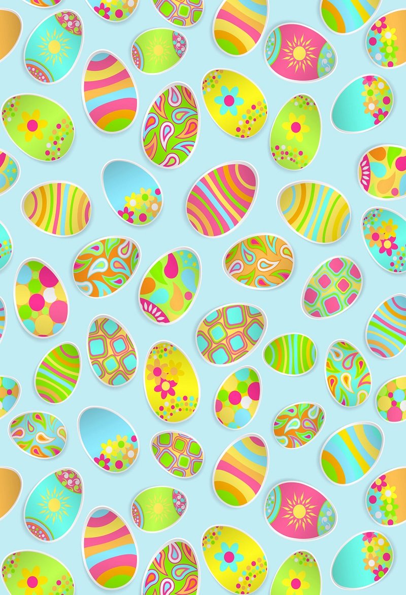 Kate Colored Eggs Easter Backdrop für Fotografie entworfen von Jerry_Sina - Kate Backdrop.de