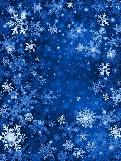 Katebackdrop：Kate Christmas Blue Snow Scenery Photography Backdrops